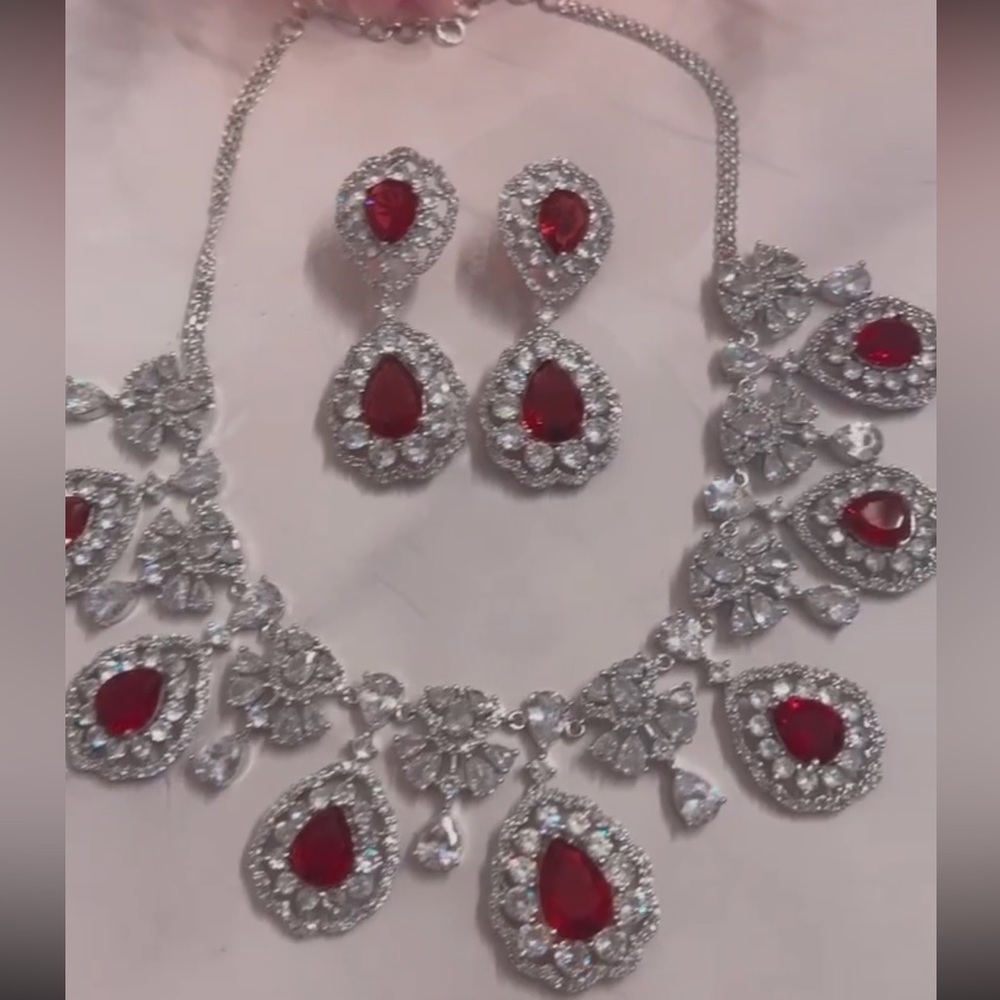 Necklace with ear rings